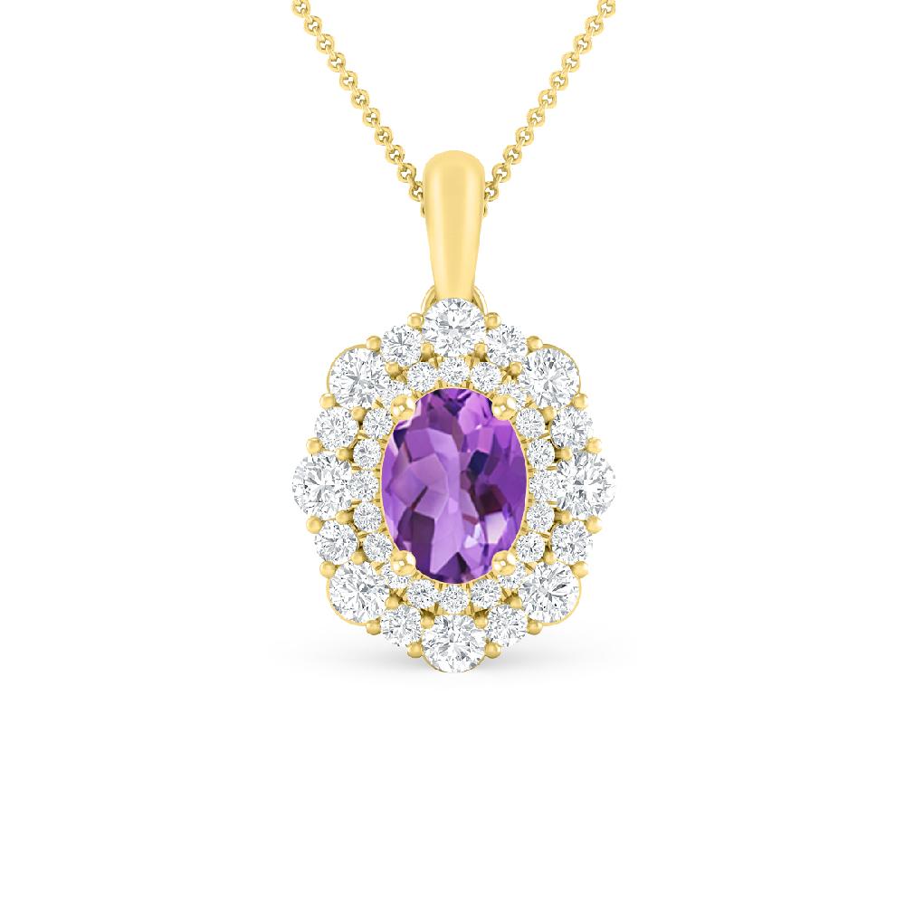 Yellow Gold - Amethyst