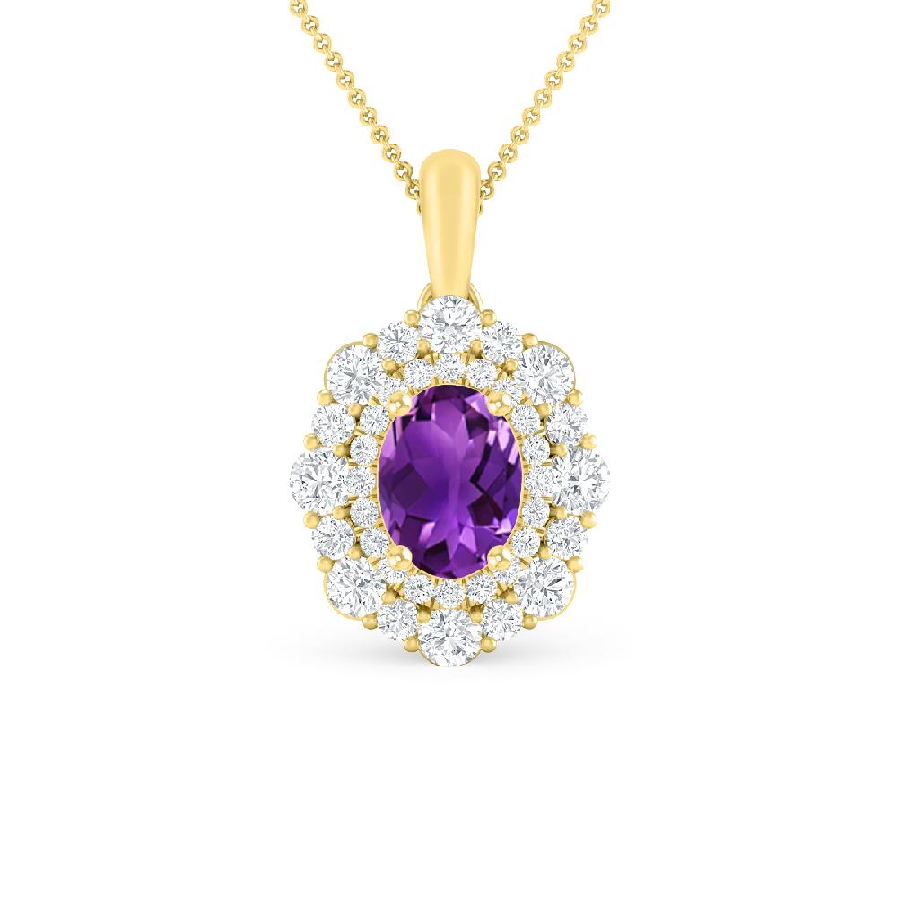 Yellow Gold - Amethyst