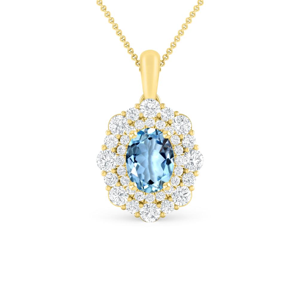 Yellow Gold - Aquamarine