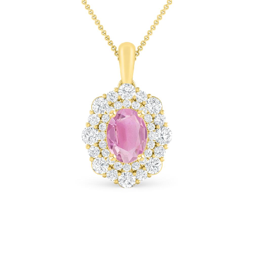 Yellow Gold - Pink Tourmaline