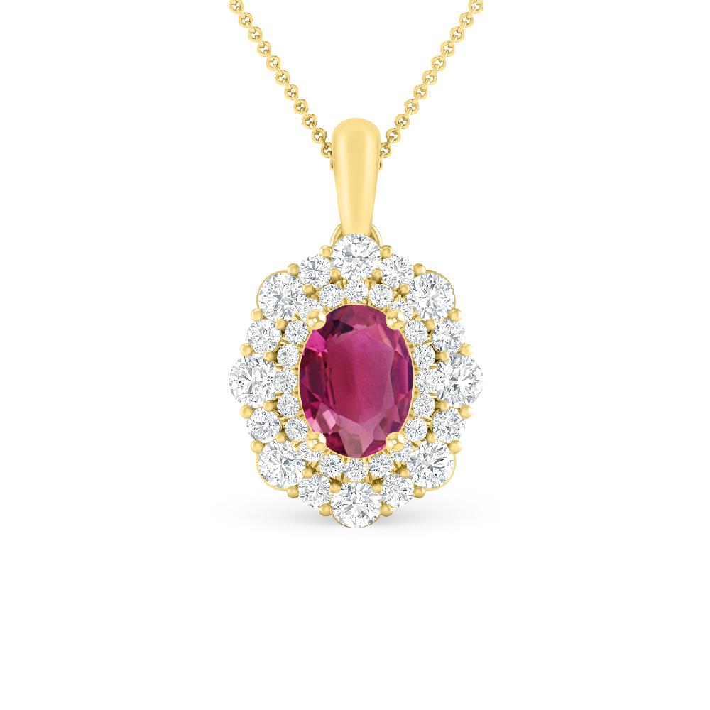 Yellow Gold - Pink Tourmaline