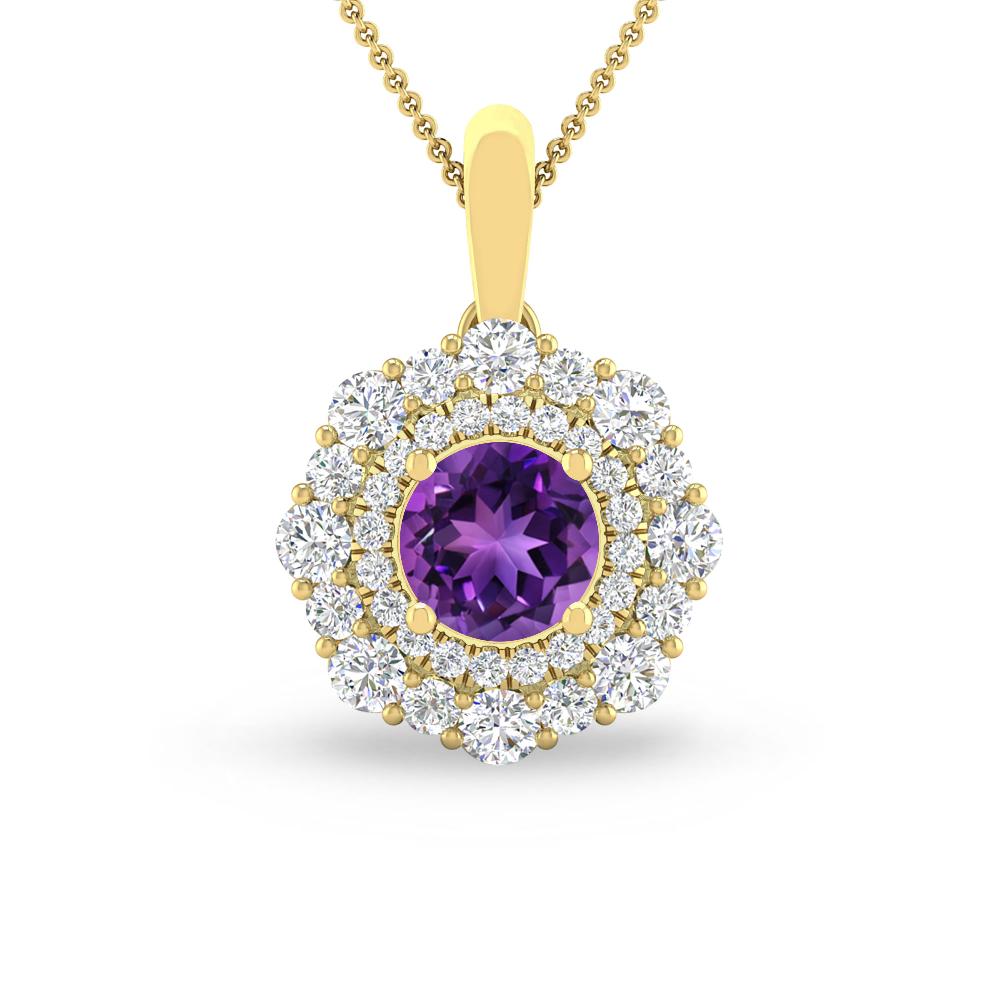 Yellow Gold - Amethyst