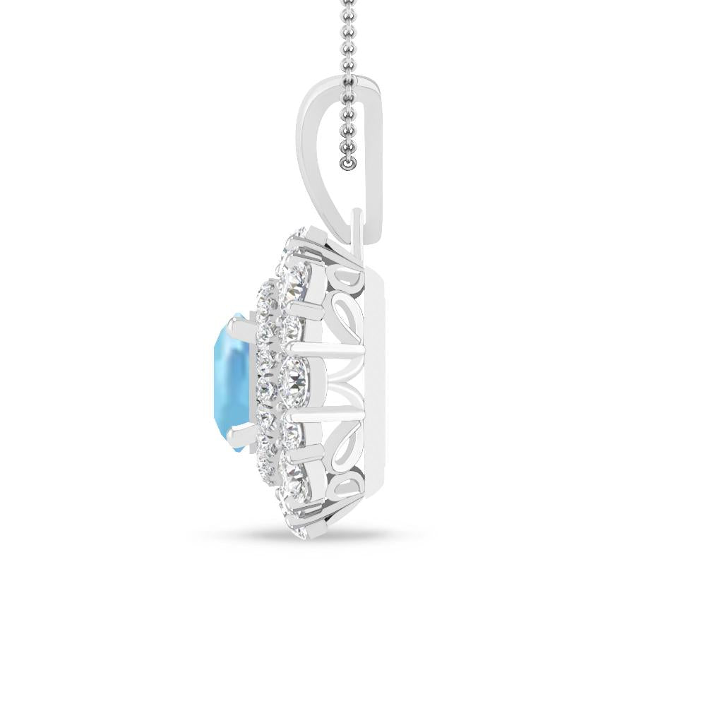 White Gold - Aquamarine