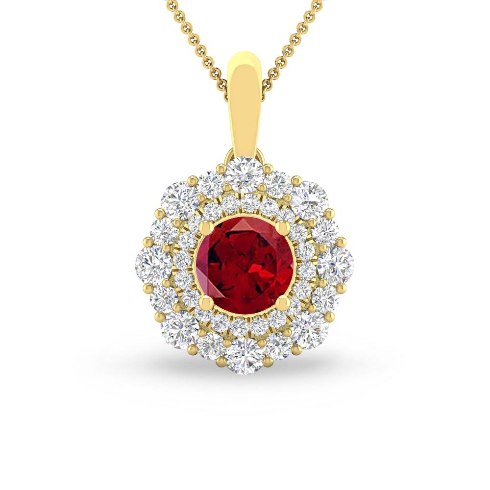 Yellow Gold - Garnet