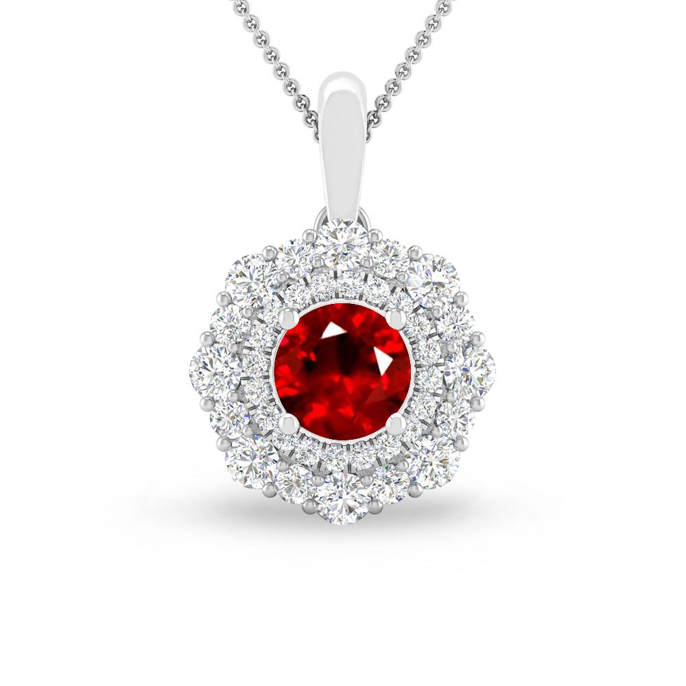 White Gold - Ruby