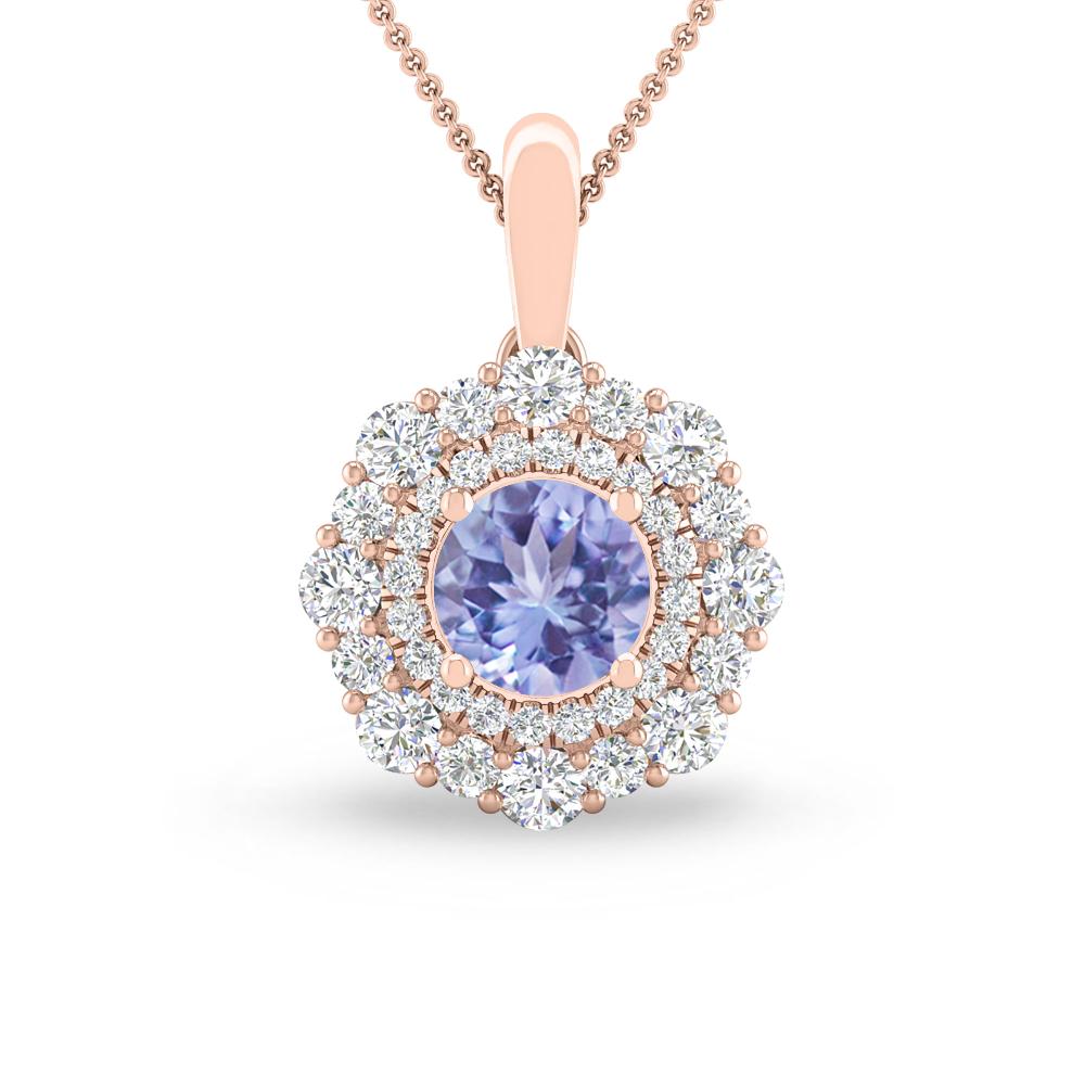 Rose Gold - Tanzanite