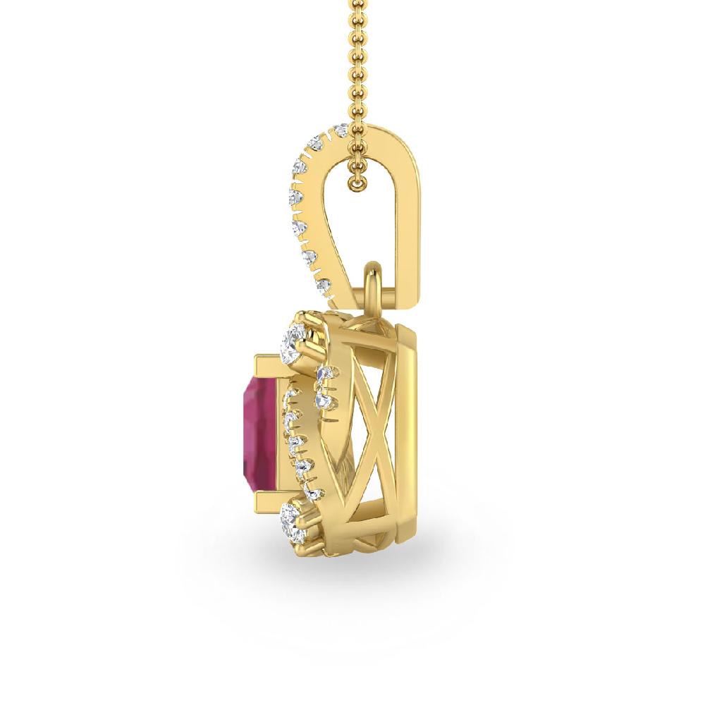 Yellow Gold - Pink Tourmaline