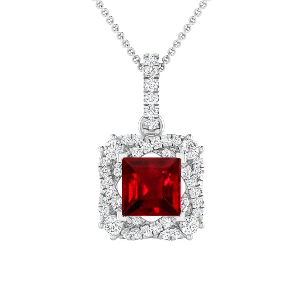 White Gold - Ruby