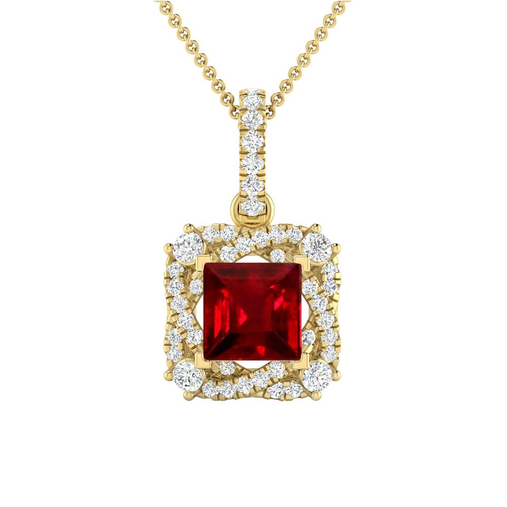 Yellow Gold - Ruby