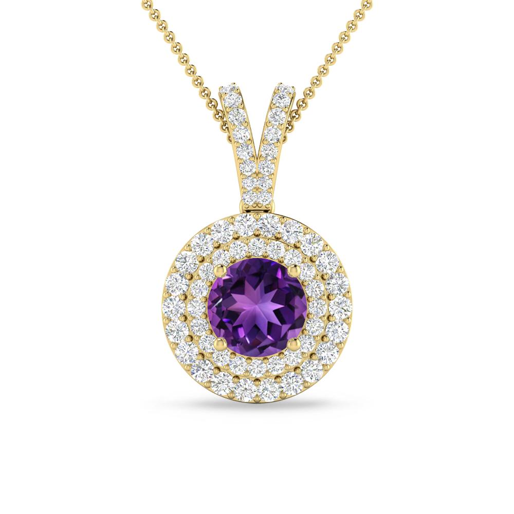 Yellow Gold - Amethyst