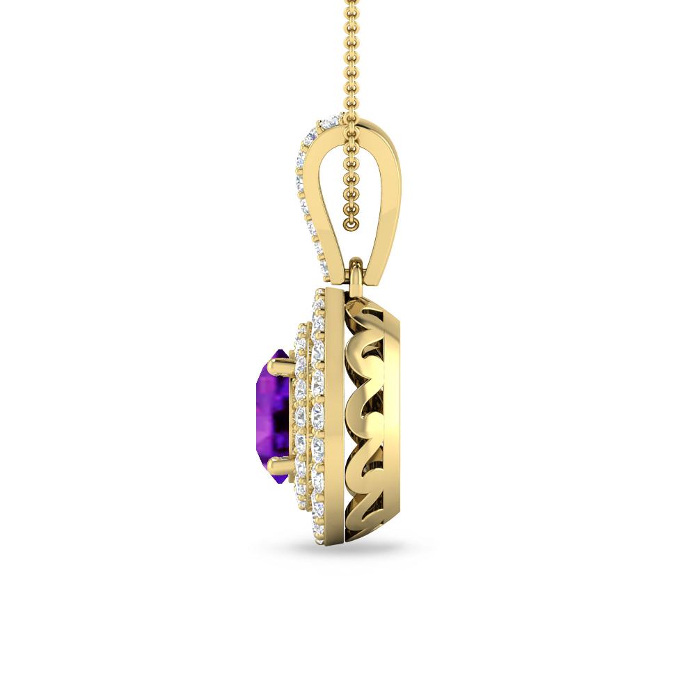 Yellow Gold - Amethyst