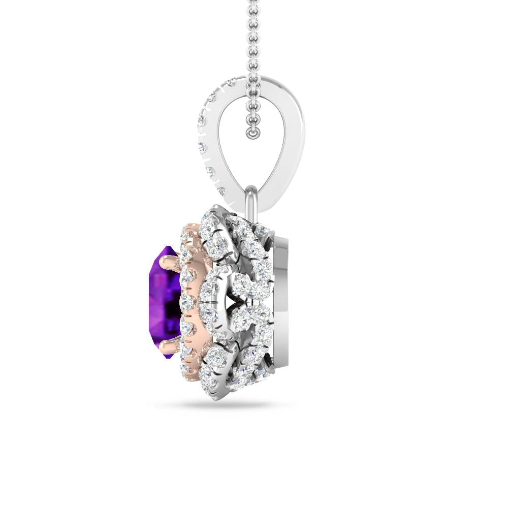 White Gold - Amethyst