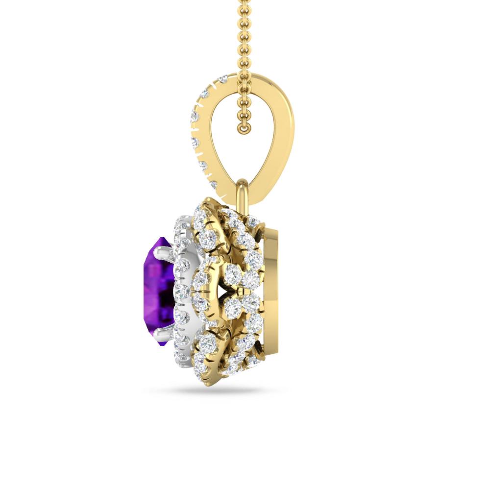 Yellow Gold - Amethyst