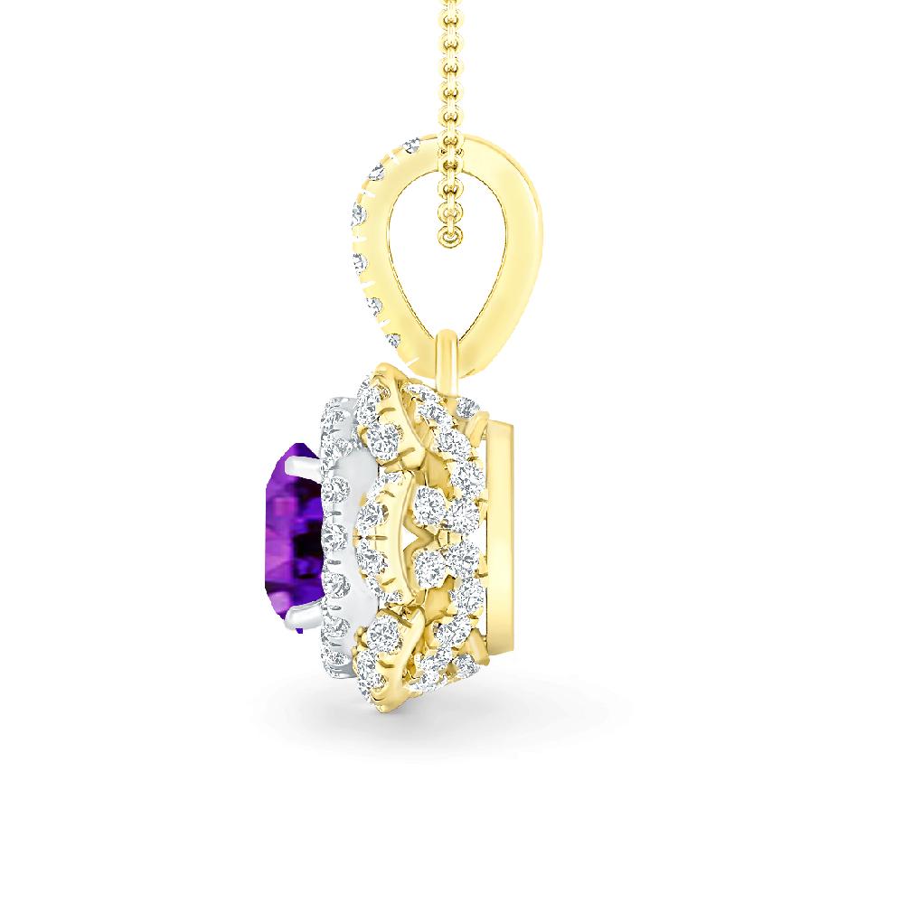 Yellow Gold - Amethyst