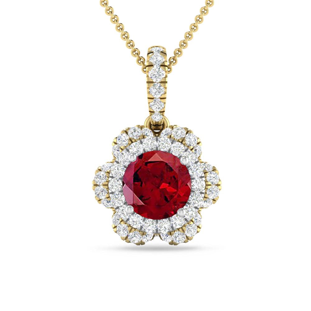 Yellow Gold - Garnet