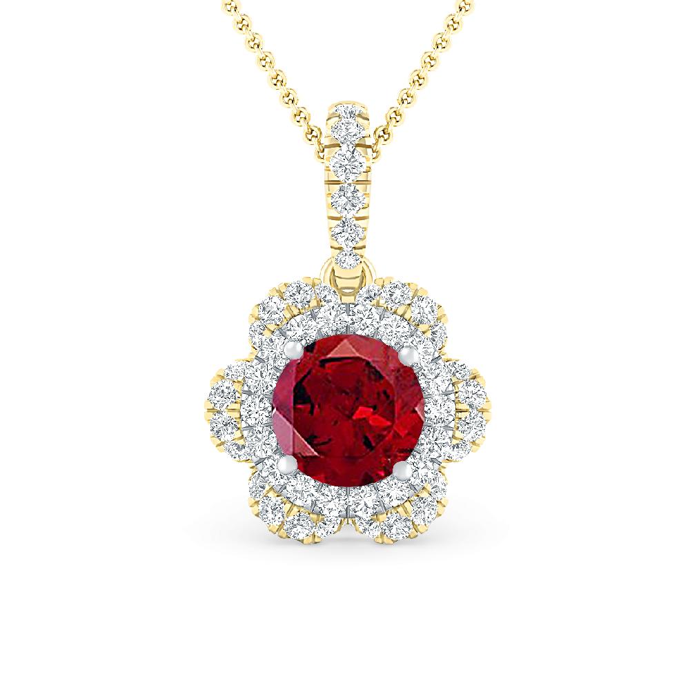 Yellow Gold - Garnet