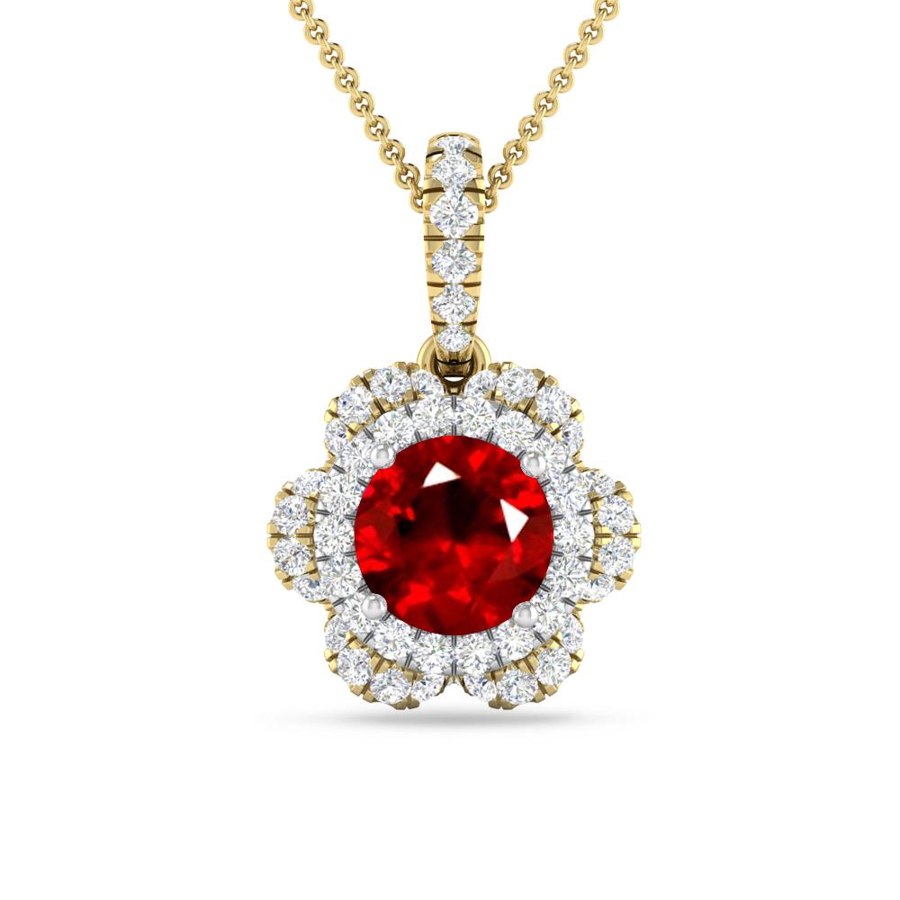 Yellow Gold - Ruby