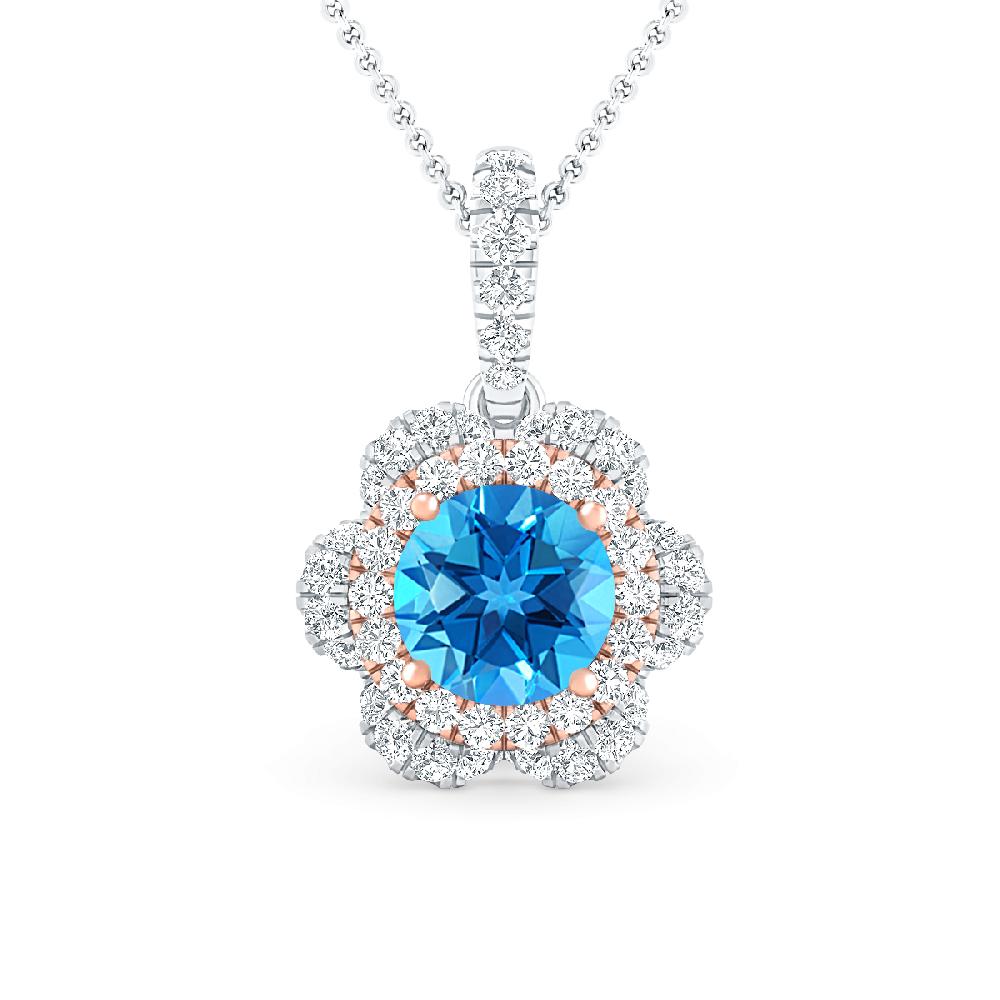 White Gold - Blue Topaz