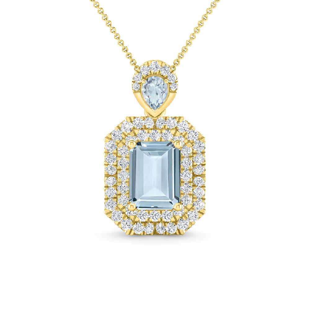 Yellow Gold - Aquamarine