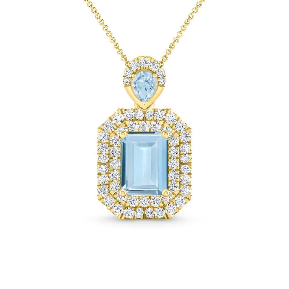 Yellow Gold - Aquamarine