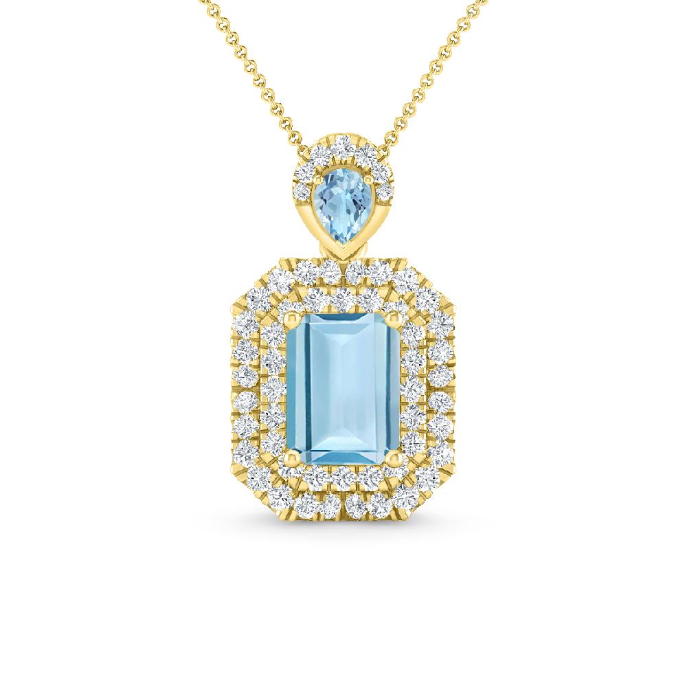 Yellow Gold - Aquamarine