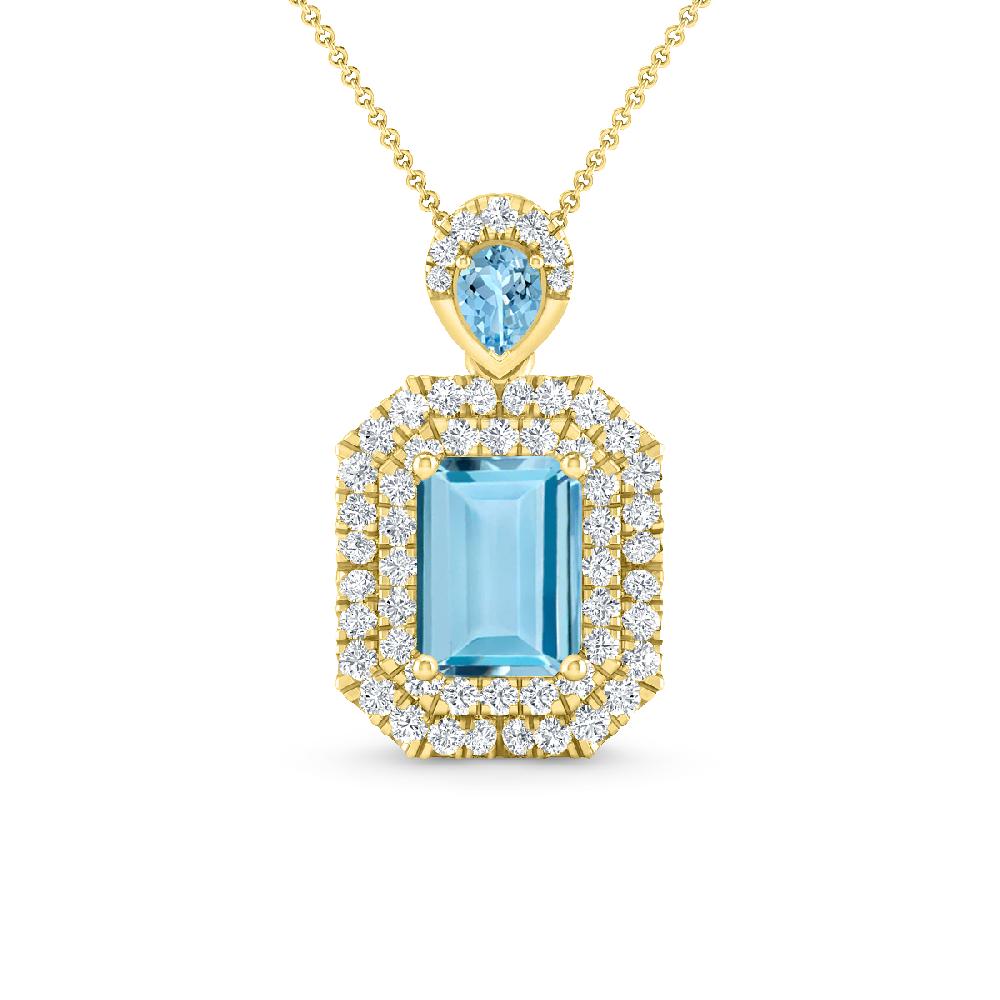 Yellow Gold - Aquamarine