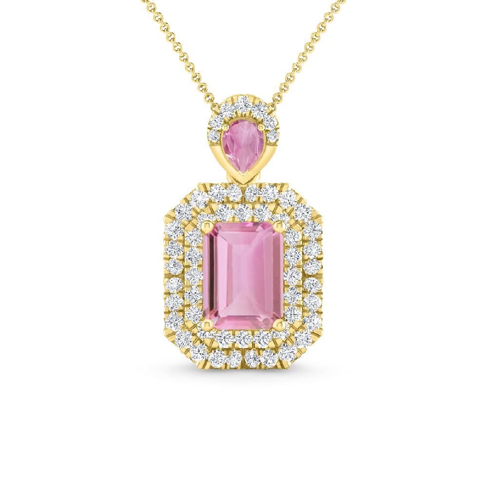 Yellow Gold - Pink Tourmaline