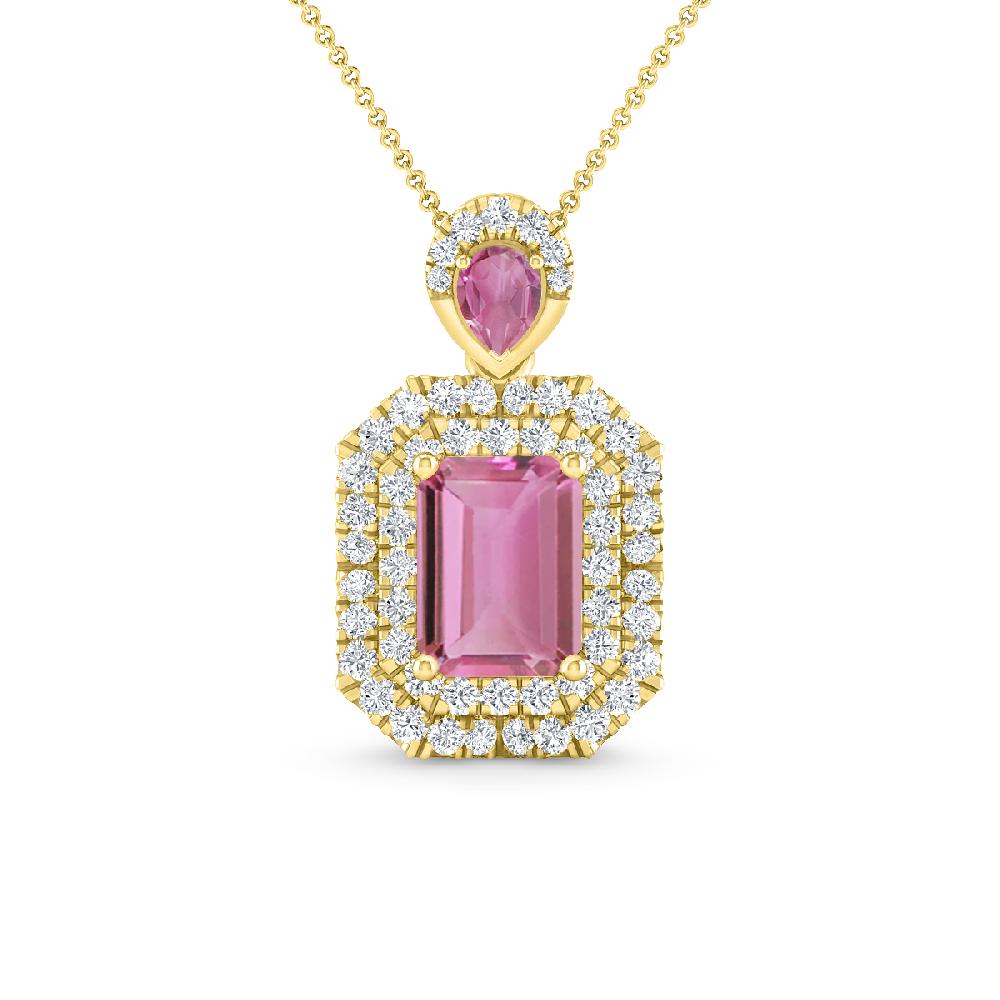 Yellow Gold - Pink Tourmaline