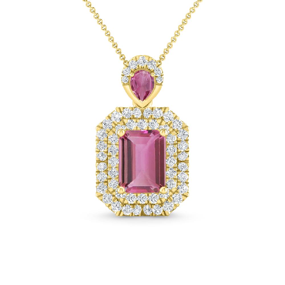 Yellow Gold - Pink Tourmaline