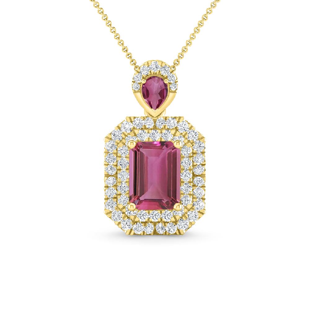 Yellow Gold - Pink Tourmaline