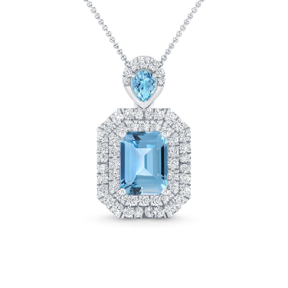 White Gold - Blue Topaz