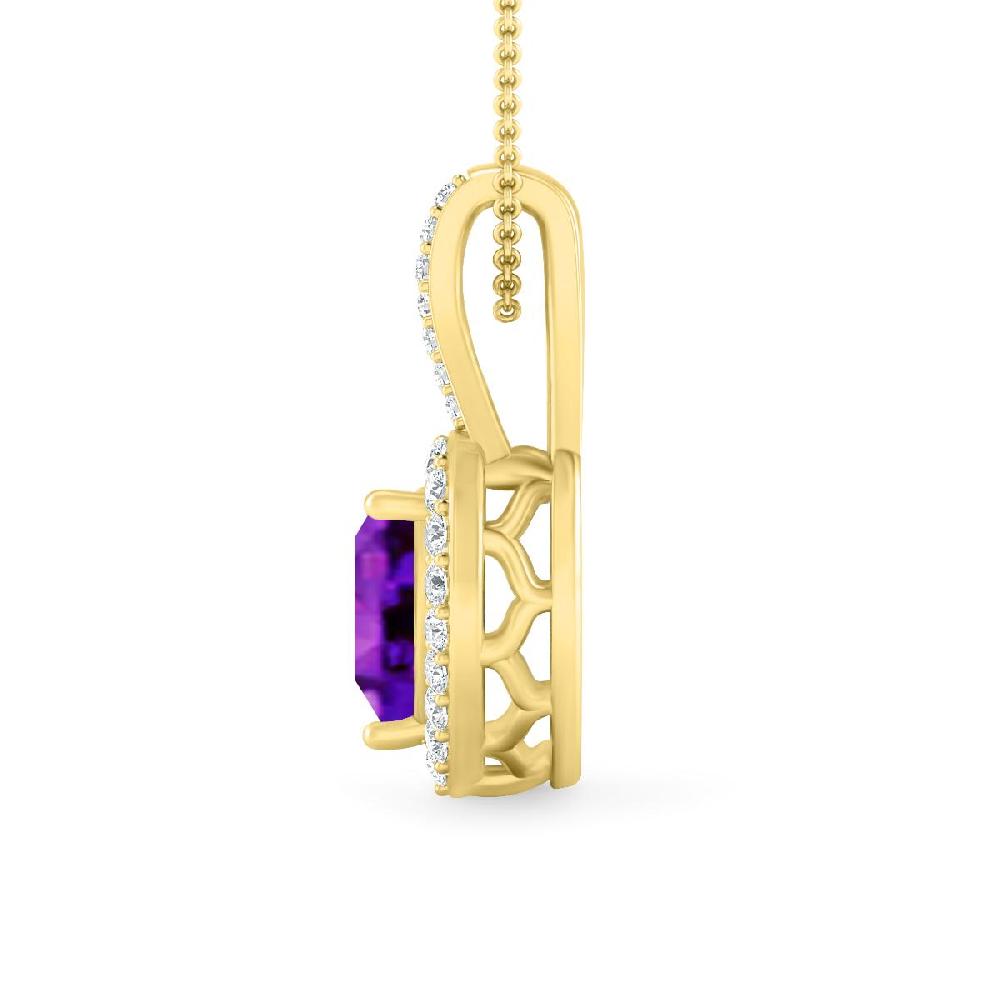 Yellow Gold - Amethyst