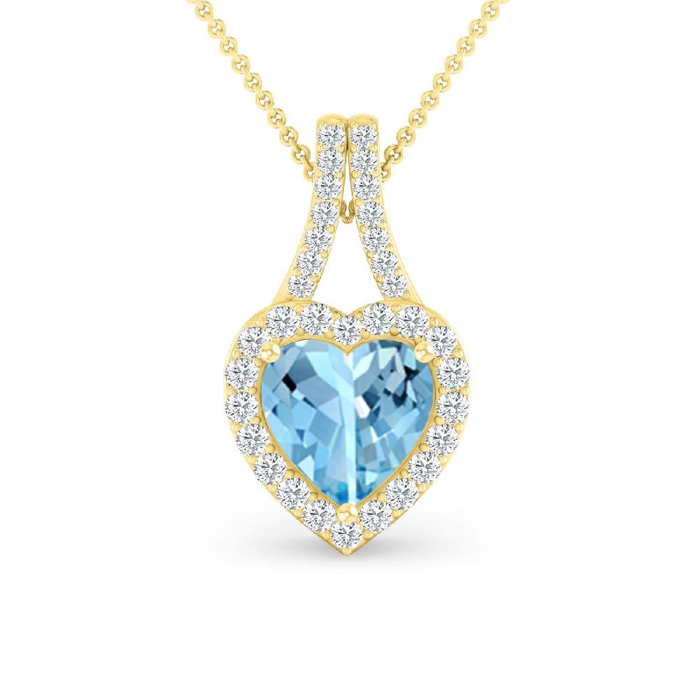 Yellow Gold - Aquamarine