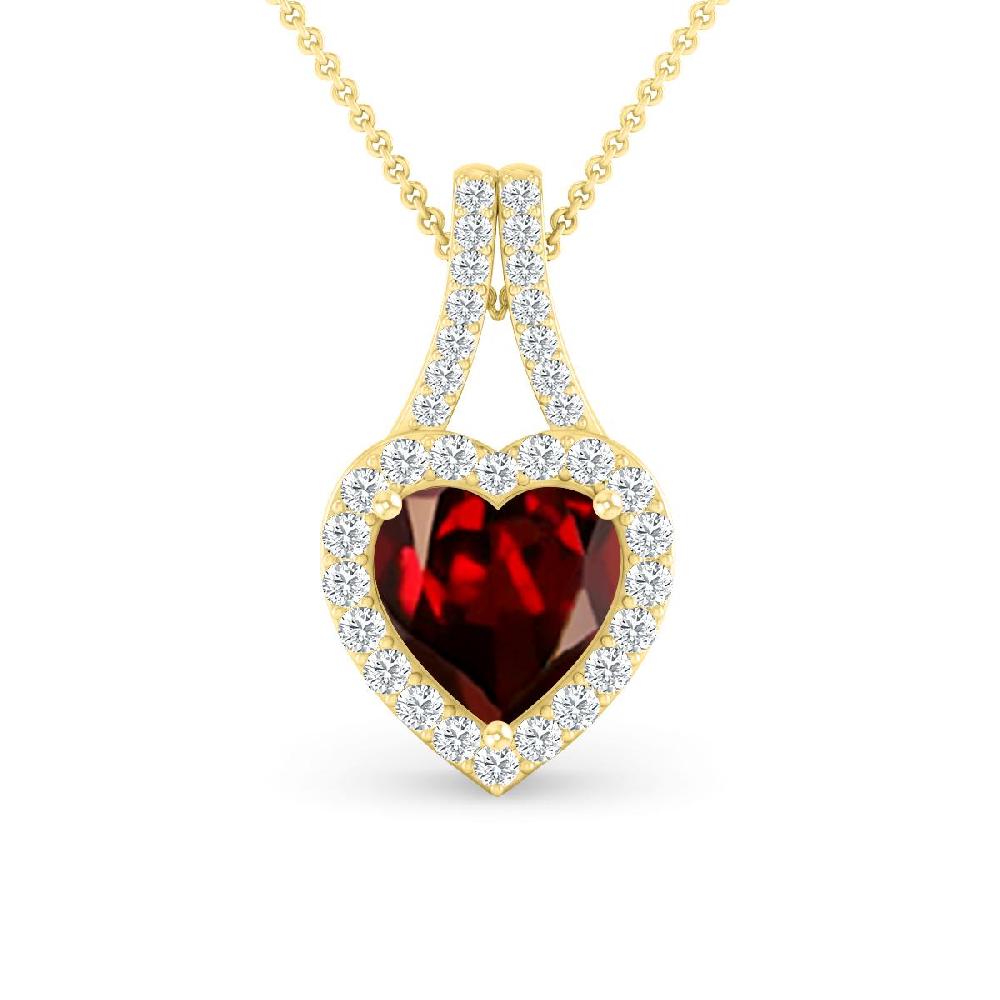 Yellow Gold - Garnet