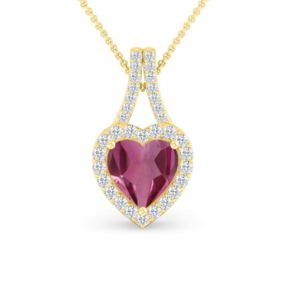 Yellow Gold - Pink Tourmaline