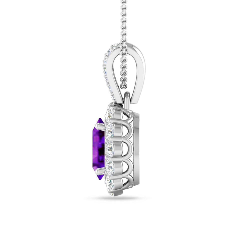 White Gold - Amethyst