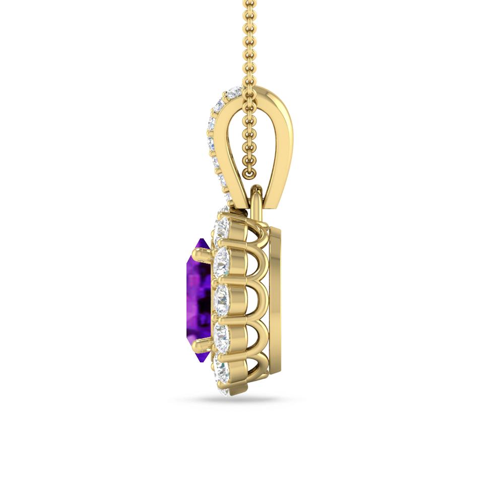 Yellow Gold - Amethyst