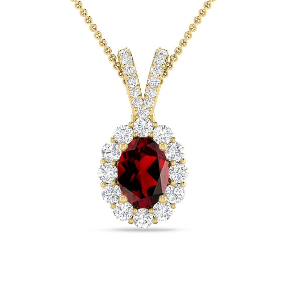 Yellow Gold - Garnet