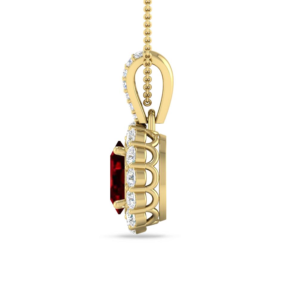 Yellow Gold - Garnet