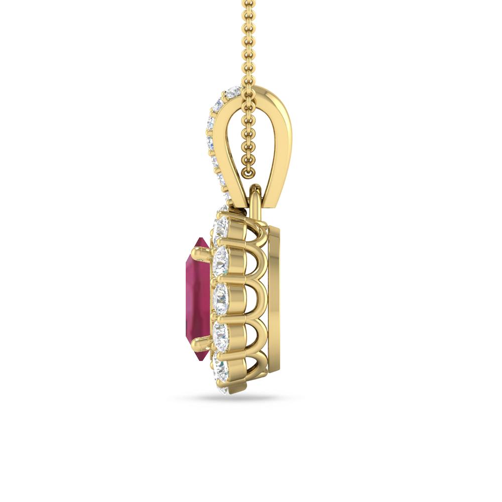 Yellow Gold - Pink Tourmaline