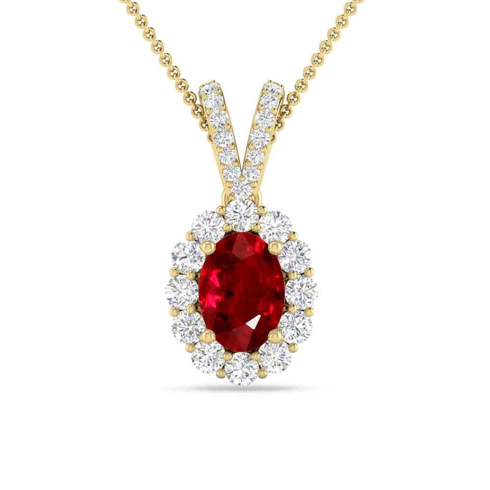 Yellow Gold - Ruby