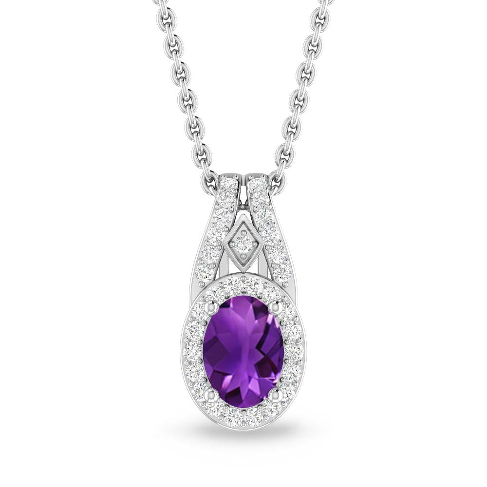 White Gold - Amethyst