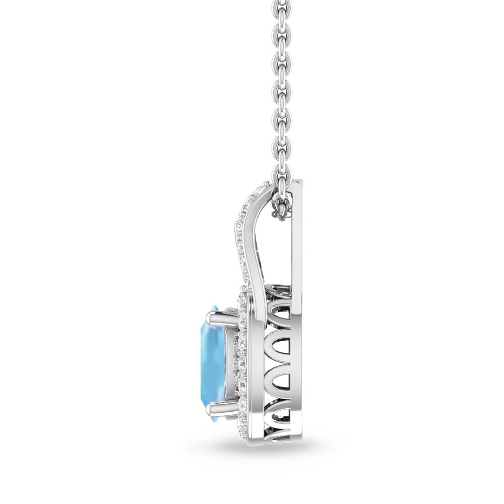 White Gold - Aquamarine