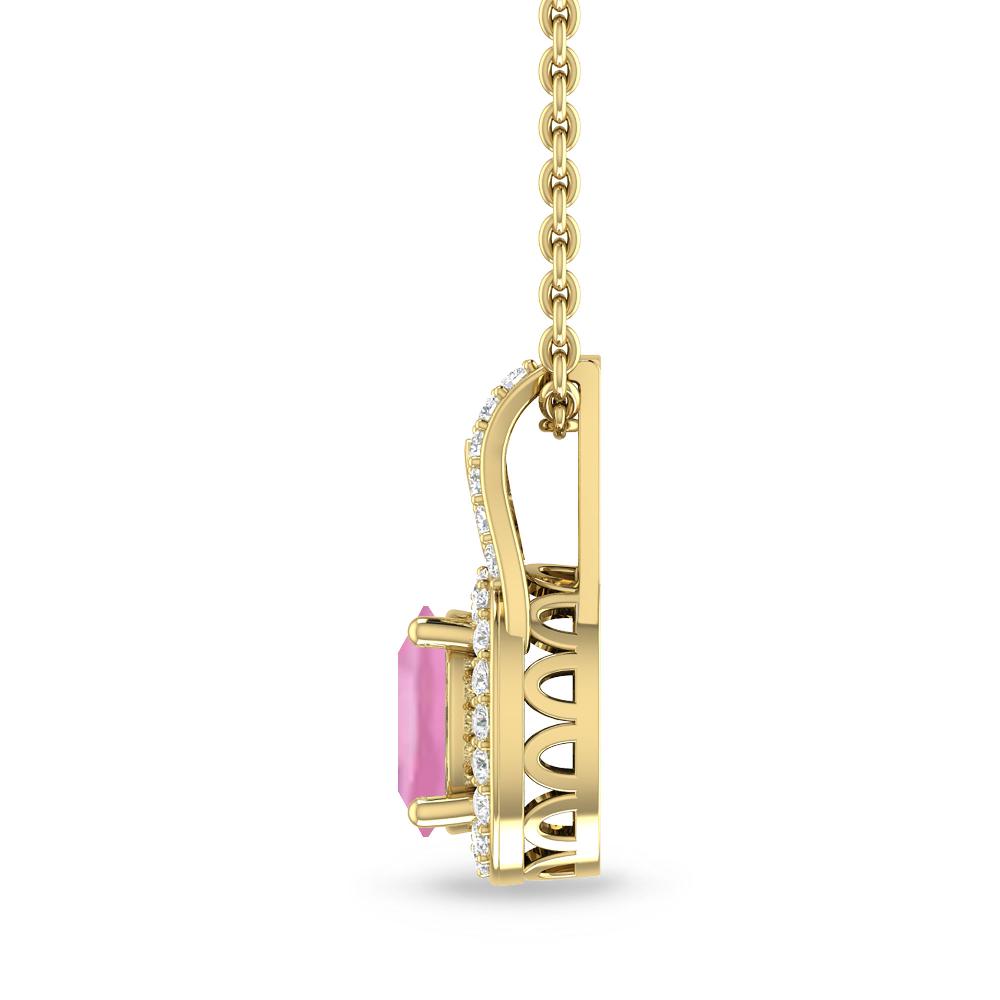 Yellow Gold - Pink Tourmaline