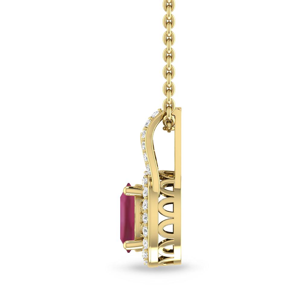 Yellow Gold - Pink Tourmaline