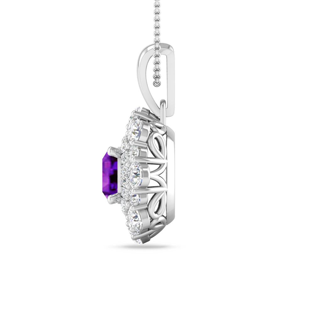 White Gold - Amethyst