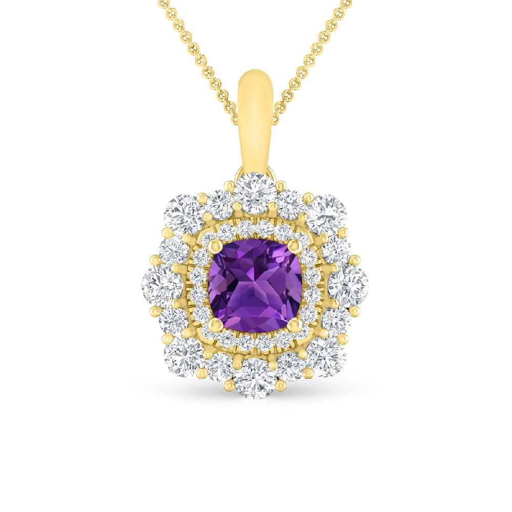 Yellow Gold - Amethyst