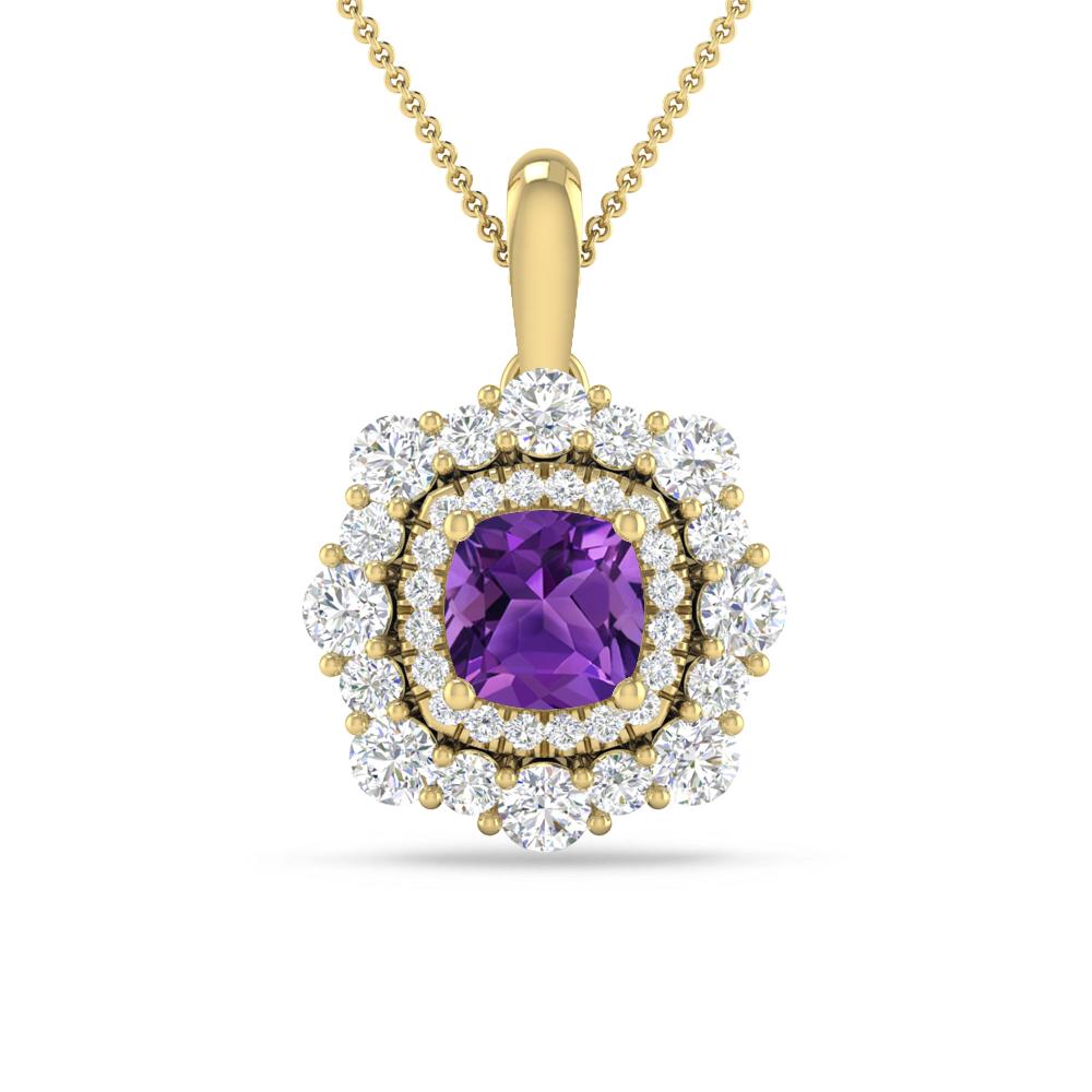 Yellow Gold - Amethyst