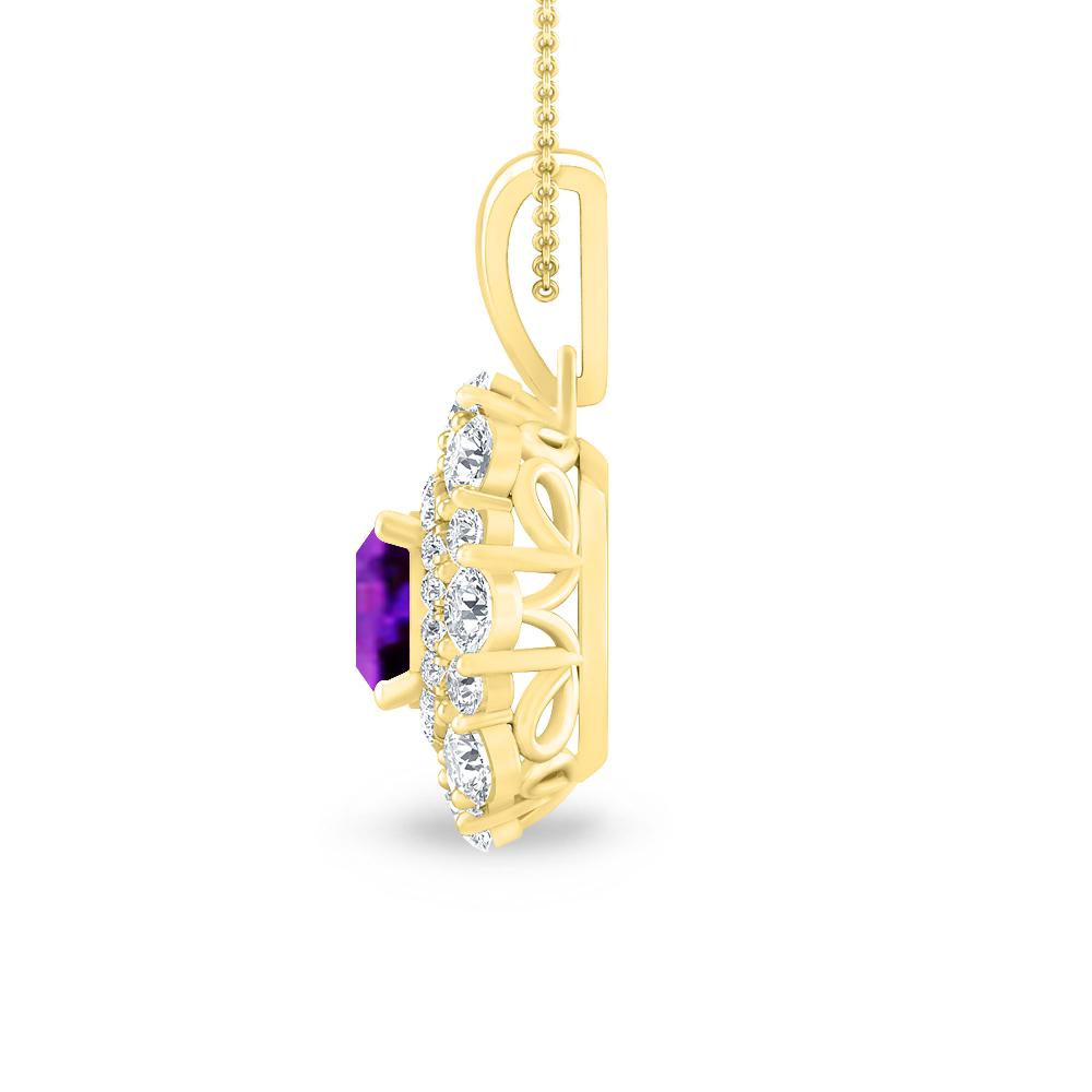 Yellow Gold - Amethyst