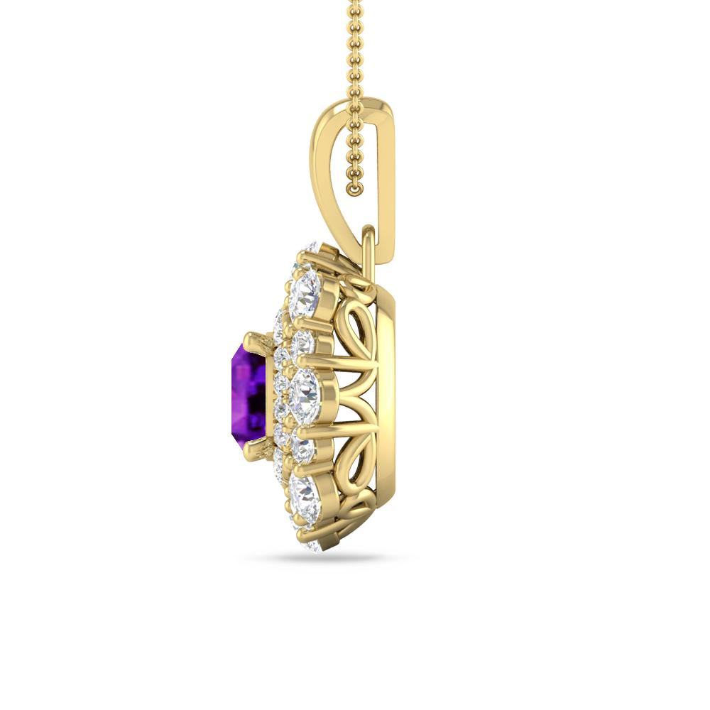 Yellow Gold - Amethyst